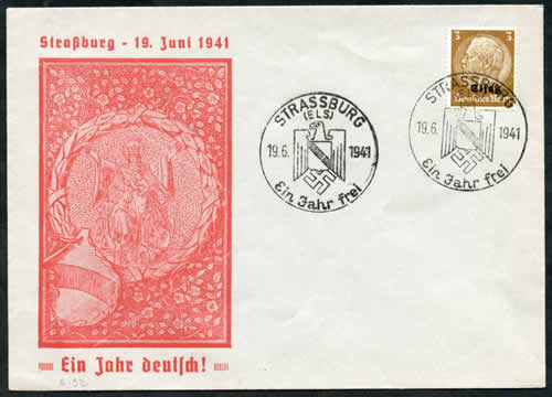 1er anniversaire de la "libération" de Strassburg