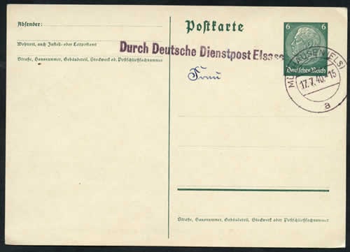 Griffe Dienstpost Elsass