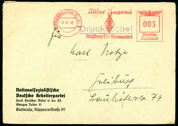 EMA des Jeunesses Hitlériennes Strasbourg 1942