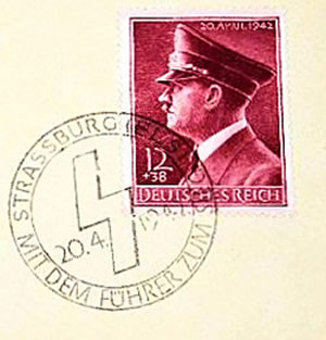 oblitération temporaire avec le führer jusqu'à la victoire