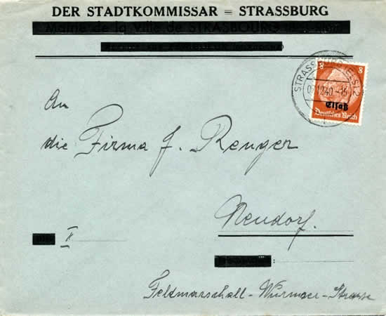 Stadt Kommaissar Strasburg