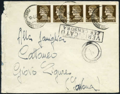 Lettre de Bordeaux pour Savone