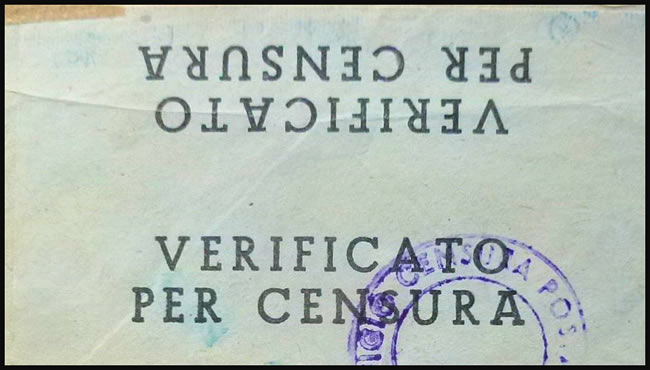 Bande de censure  italienne texte inversé