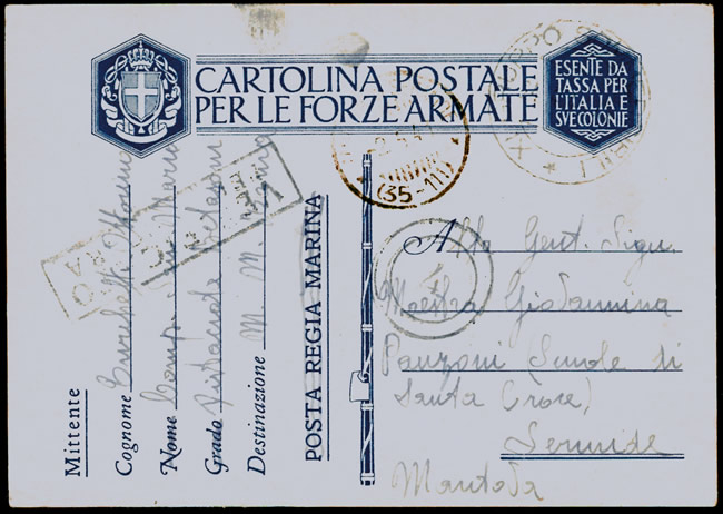 Carte postale base de Bordeaux oblitérée IXe Gruppo