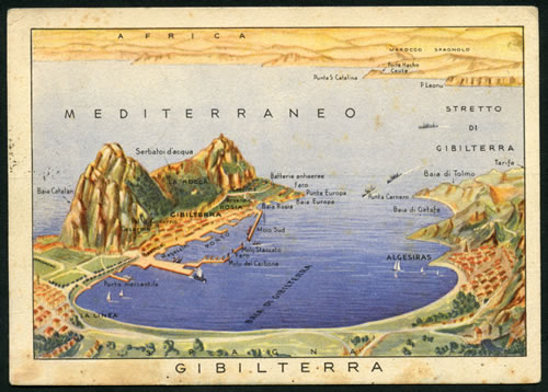 CP Italienne revendiquant Gibraltar