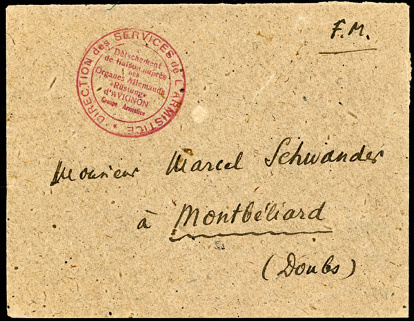 Direction des services de l'Armistice Avignon