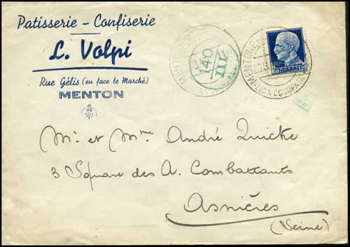 Lettre civile menton asnière