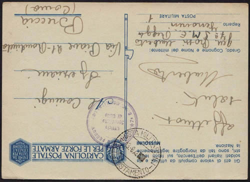 Annexe de la Poste Militaire à Menton