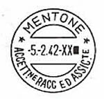 cachet des recommandés de Menton