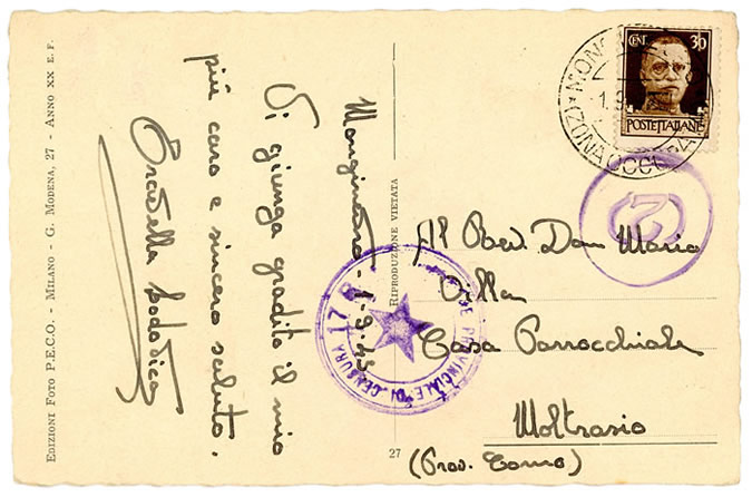 Oblitération italienne Monginevro