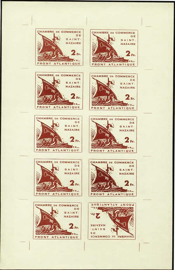 feuillet de 10 du 2F