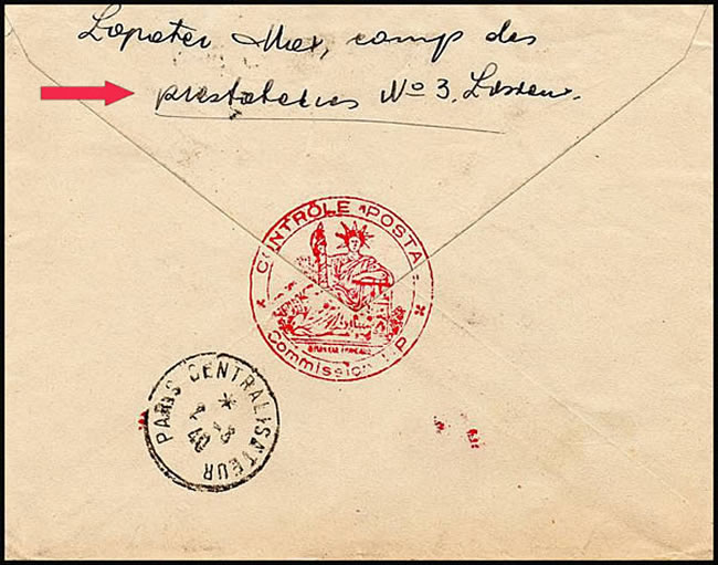 Camp de prestataires étrangers verso