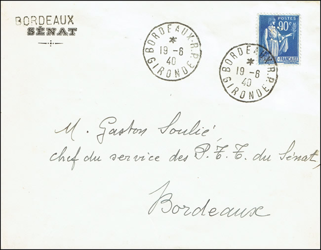 Sénat à ordeaux 19 juin 1940