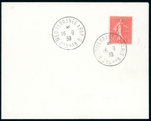 Ambulant de mobilisation Méditerranée à Paris 1939