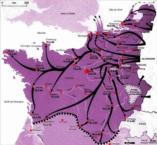 Carte campagne de France