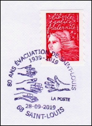 Evacuation de la ville de saint-Louis septembre 1939