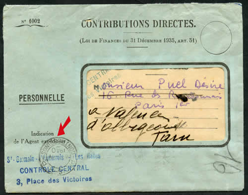 lettre avec cachet solo Paris Contreseigns