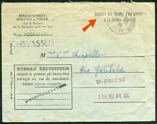 Propagande pour payer ses impots pour la Défense nationale