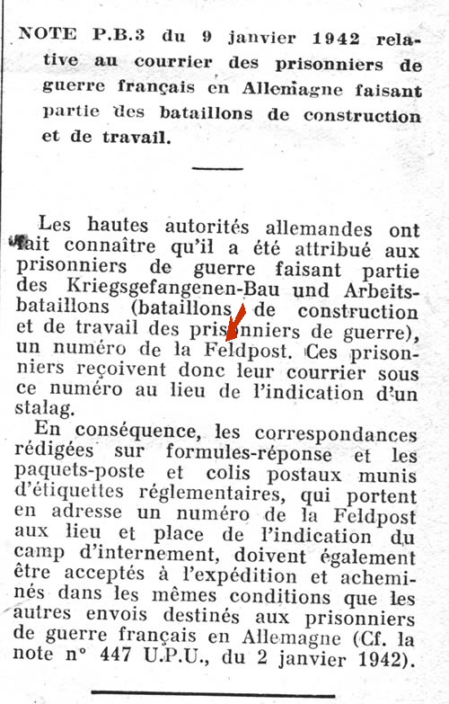 Règlement concernant les bau und Arbeit bataillons