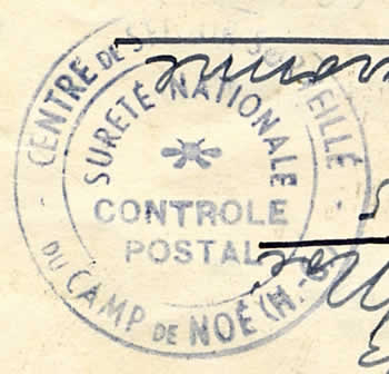 Censure camp de Noé