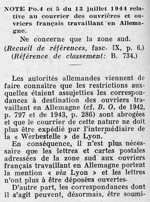 Acheminement du courrier pour les STO