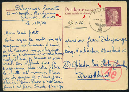 CP réponse utilisée à Bordeaux