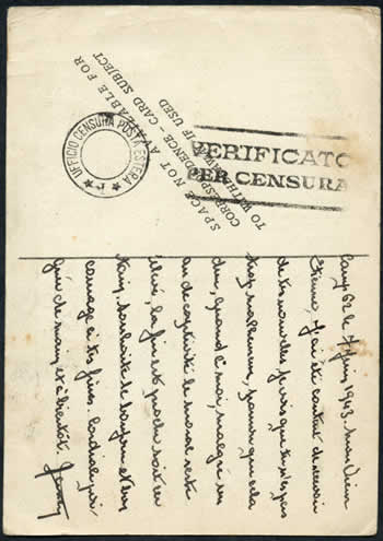 Prisonniers français en Italie PM 3200