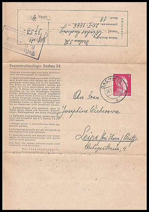 Formulaire de Dachau