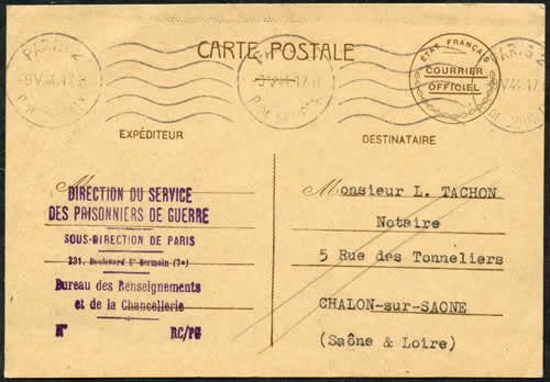 Direction des Services des prisonniers de guerre