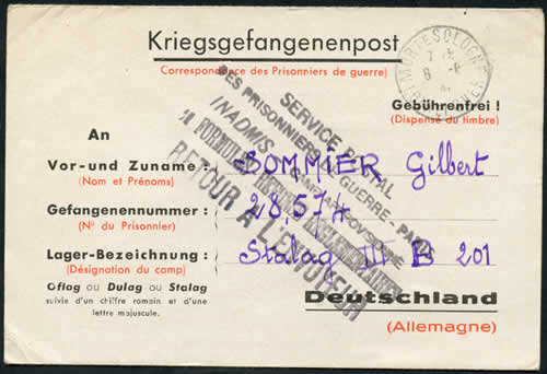 Formulaire non réglementaire retourné