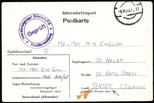 Camp d'internement pour étrangers de Biberach-Riss en Allemagne