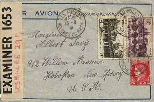 Lettre en provenance du camp des Milles