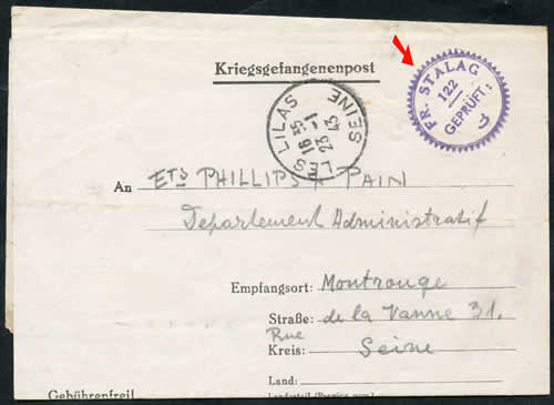 Lettre du Fort de Romainville