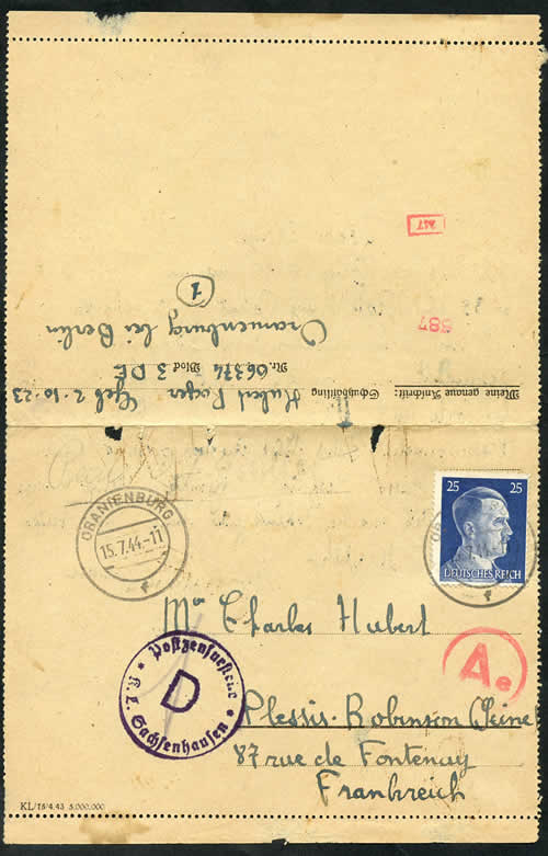 censure de Sachsenhausen