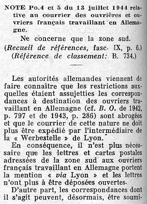 Abrogation de l'obligation de passer via Lyon