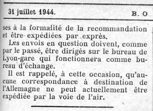 Abrogation de l'obligation de passer "via Lyon"