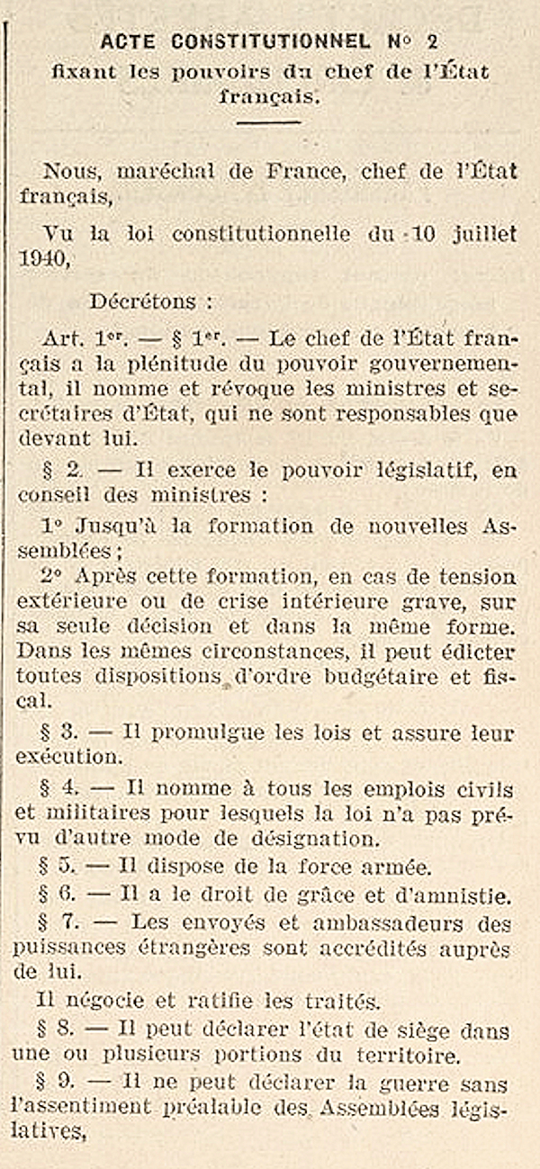 acte constitutionnel 2