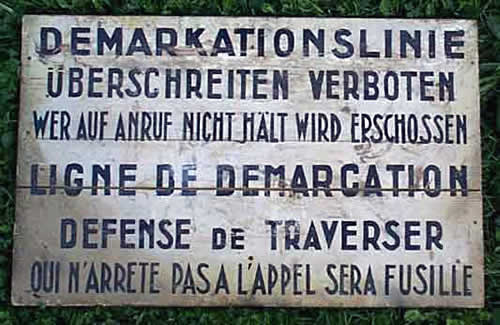 Affiche de la ligne de démarcation