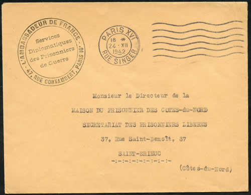 Ambassadeur de france chargé des prisonniers