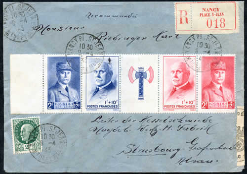 Bande francisque sur lettre tarif exact