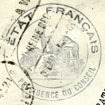 cachet Président du Conseil