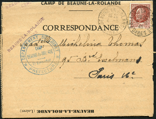 Formulaire du Camp de Beaune-la Rolande