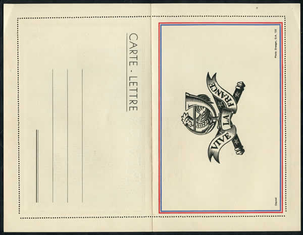 Carte-lettre Pétain
