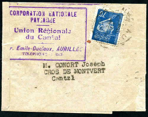 Bande de journal de la Corporation Paysanne