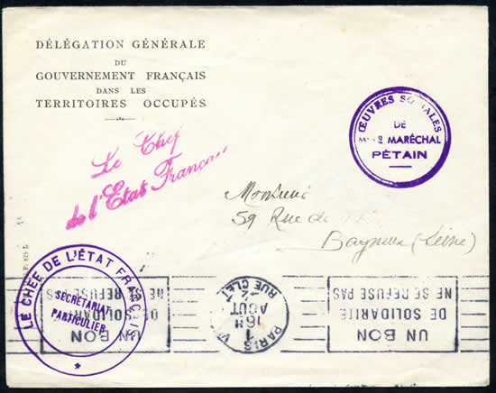 Lettre de la délégation