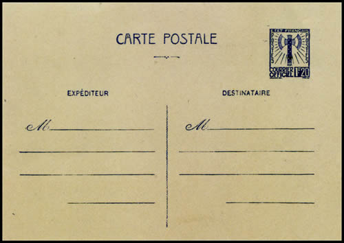 Entier Francisque à 1F20