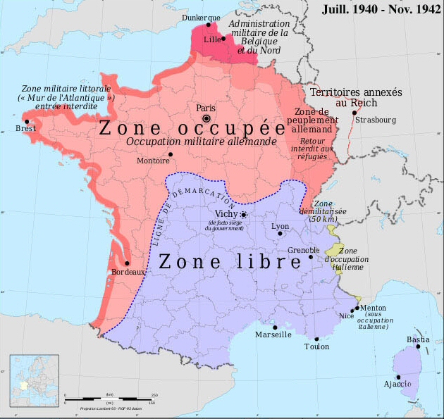 Franc occupée 1940- novembre 1942