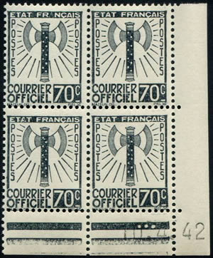 Coin daté francisque 70c