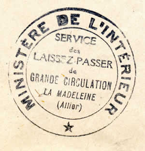 cachet service des laissez-passer