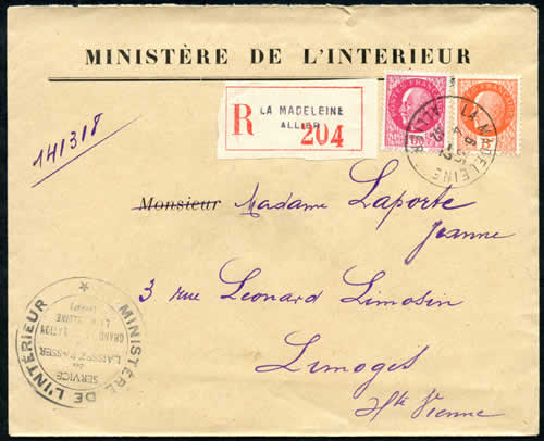 Lettre ministère service laissez-passer